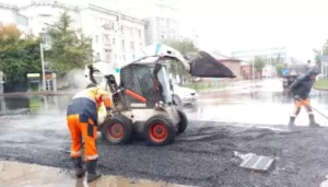 УКЛАДКА АСФАЛЬТА В ДОЖДЬ